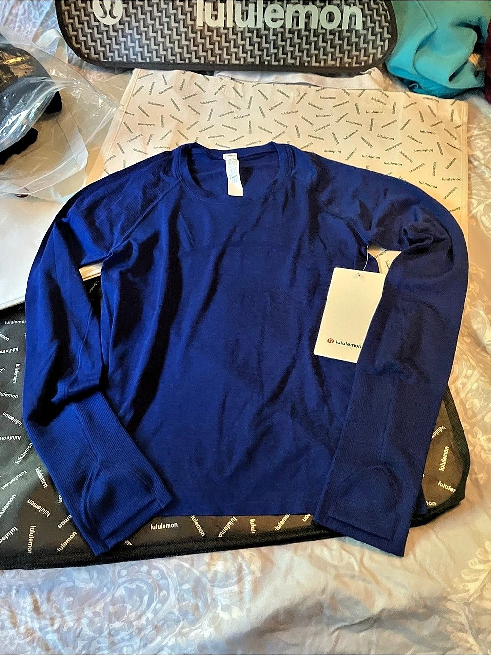 NWT Lululemon Swiftly Tech Long-Sleeve 2.0 *Race, Sz 6, LARKSPUR